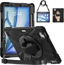 Capa Compativel ipadd Air 11 polegadas M2 2024 (ipadd Air 5ª/4ª geração 2022/2020 10,9 polegadas), capa protetora resist