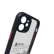 Capa Compatível IPHONE 12 MINI Anti-Impacto Acrílico Transparente com Borda Colorida Reforçados Esco