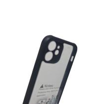 Capa Compatível IPHONE 12 MINI Anti-Impacto Acrílico Transparente com Borda Colorida Reforçados Esco