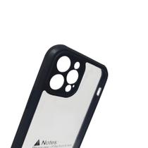 Capa Compatível IPHONE 12 PRO Anti-Impacto Acrílico Transparente com Borda Colorida Reforçados