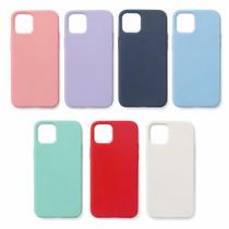 Capa Compatível IPHONE 13 14 de Silicone com Forro de Camurça Antiderrapante e Anti-Risco