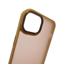 Capa Compatível Iphone 14 plus Fosca com Borda Colorida Anti Impacto Kit 1, 2 ou 3 Unidades