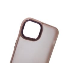 Capa Compatível Iphone 14 plus Fosca com Borda Colorida Anti Impacto Kit 1, 2 ou 3 Unidades