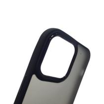 Capa Compatível IPHONE 14 PRO MAX Fosca com Borda Colorida Anti Impacto Kit 1, 2 ou 3 Unidades