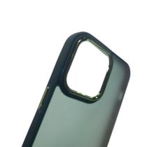 Capa Compatível IPHONE 14 PRO MAX Fosca com Borda Colorida Anti Impacto Kit 1, 2 ou 3 Unidades
