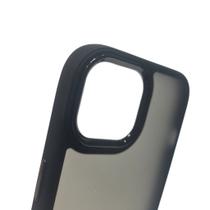 Capa Compatível Iphone 15 Fosca com Borda Colorida Anti Impacto Kit 1, 2 ou 3 Unidades