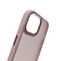 Capa Compatível Iphone 15 Fosca com Borda Colorida Anti Impacto Kit 1, 2 ou 3 Unidades