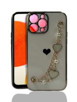 Capa Compativel Iphone 7 8 xr 11 12 13 pro max Com Alça De Coração ref jc1