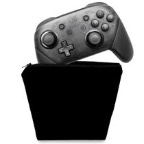Capa Compatível Nintendo Switch Pro Controle Case - Preta All Black - Pop Arte Skins