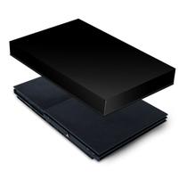 Capa Compatível PS2 Slim Anti Poeira - Preta All Black - Pop Arte Skins