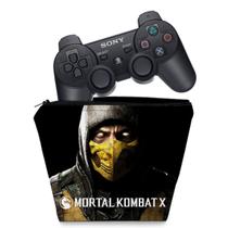 Capa Compatível PS3 Controle Case - Mortal Kombat X Scorpion - Pop Arte Skins