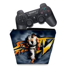 Capa Compatível PS3 Controle Case - Street Fighter A - Pop Arte Skins