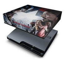 Capa Compatível PS3 Slim Anti Poeira - Capitão America Guerra - Pop Arte Skins