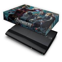 Capa Compatível PS3 Super Slim Anti Poeira - Avengers Vingadores