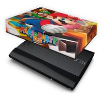 Capa Compatível PS3 Super Slim Anti Poeira - Mario Party - Pop Arte Skins