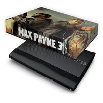 Capa Compatível PS3 Super Slim Anti Poeira - Max Payne 3 - Pop Arte Skins