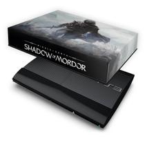 Capa Compatível PS3 Super Slim Anti Poeira - Shadow Of Mordor