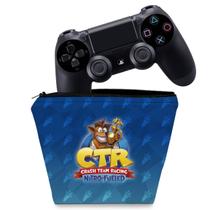Capa Compatível PS4 Controle Case - Crash Team Racing CTR