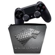Capa Compatível PS4 Controle Case - Game Of Thrones Stark