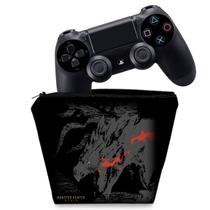 Capa Compatível PS4 Controle Case - Monster Hunter Edition
