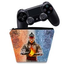 Capa Compatível PS4 Controle Case - Mortal Kombat 1