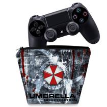 Capa Compatível PS4 Controle Case - Resident Evil Umbrella