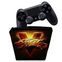 Capa Compatível PS4 Controle Case - Street Fighter V