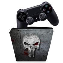 Capa Compatível PS4 Controle Case - The Punisher Justiceiro b