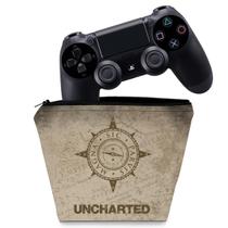 Capa Compatível PS4 Controle Case - Uncharted