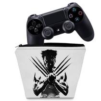 Capa Compatível PS4 Controle Case - Wolverine - X Men