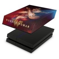 Capa Compatível PS4 Fat Anti Poeira - Mulher Maravilha - Pop Arte Skins