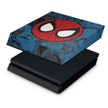 Capa Compatível PS4 Slim Anti Poeira - Homem-Aranha Spider-Man Comics