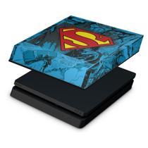 Capa Compatível PS4 Slim Anti Poeira - Super Homem Superman Comics