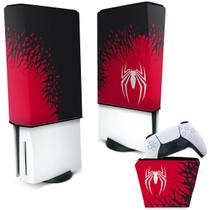 Capa Compatível PS5 Anti Poeira e Case Controle - Spider-Man Homem Aranha 2 Edition