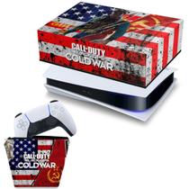 Capa Compatível PS5 Horizontal e Case Controle - Call Of Duty Cold War