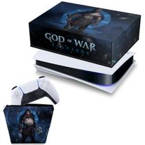 Capa Compatível PS5 Horizontal e Case Controle - God of War Ragnarok B - Pop Arte Skins