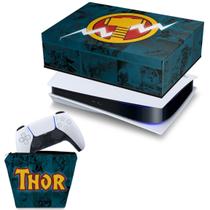 Capa Compatível PS5 Horizontal e Case Controle - Thor Comics