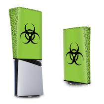 Capa Compatível PS5 Pro Anti Poeira Vertical - Biohazard Radioativo