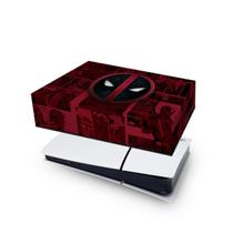 Capa compatível PS5 Slim Horizontal Anti Poeira - Deadpool Comics