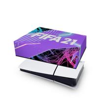 Capa compatível PS5 Slim Horizontal Anti Poeira - FIFA 21 - Pop Arte Skins