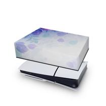 Capa compatível PS5 Slim Horizontal Anti Poeira - Folhas Lilás - Pop Arte Skins