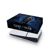 Capa compatível PS5 Slim Horizontal Anti Poeira - God of War Ragnarok B - Pop Arte Skins