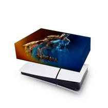 Capa compatível PS5 Slim Horizontal Anti Poeira - Godfall