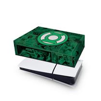 Capa compatível PS5 Slim Horizontal Anti Poeira - Lanterna Verde Comics