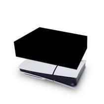 Capa compatível PS5 Slim Horizontal Anti Poeira - Preta All Black - Pop Arte Skins