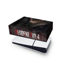 Capa compatível PS5 Slim Horizontal Anti Poeira - Resident Evil 4 Remake