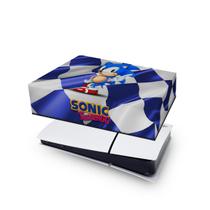 Capa compatível PS5 Slim Horizontal Anti Poeira - Sonic