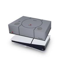 Capa compatível PS5 Slim Horizontal Anti Poeira - Sony Playstation 1 - Pop Arte Skins