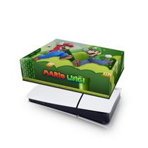 Capa compatível PS5 Slim Horizontal Anti Poeira - Super Mario