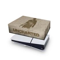Capa compatível PS5 Slim Horizontal Anti Poeira - Uncharted - Pop Arte Skins